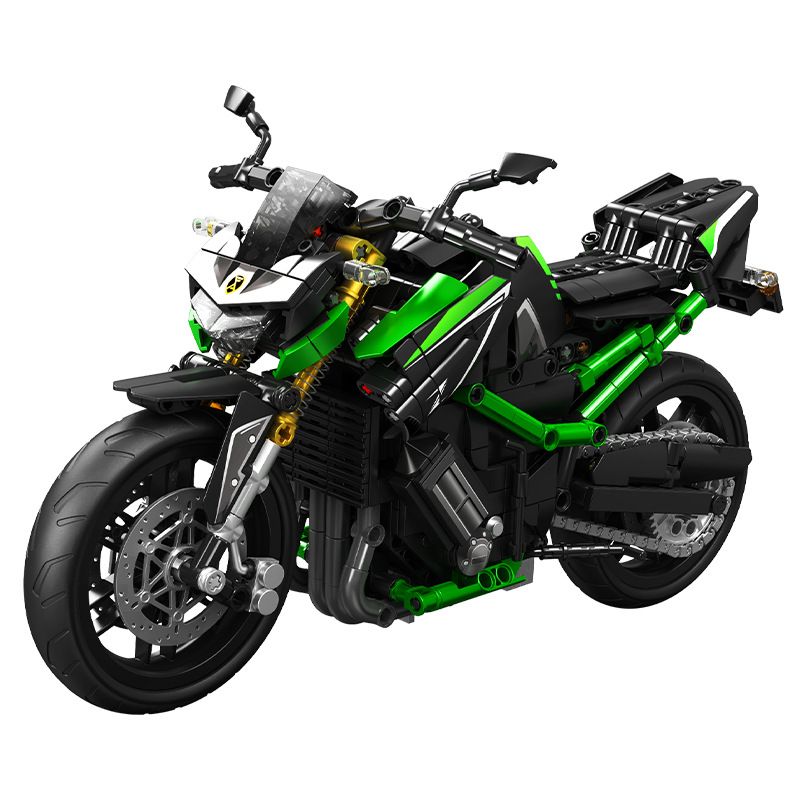 SEMBO WEKKI VIGGI 713003 non  TRANG BỊ ĐIÊN CUỒNG MÔTÔ KAWASAKI Z900 tỷ lệ 1:7 bộ đồ chơi xếp lắp ráp ghép mô hình  Kỹ Thuật Công Nghệ Cao Mô Hình Phương Tiện 872 khối