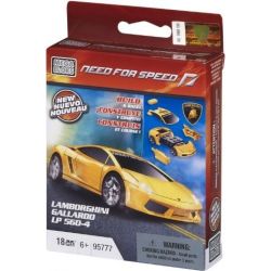 MEGA BLOKS 95777 non  LAMBORGHINI tỷ lệ 1:55 bộ đồ chơi xếp lắp ráp ghép mô hình Need For Speed NEED FOR SPEED LAMBORGHINI 18 khối