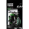 SEMBO WEKKI VIGGI 713003 non  TRANG BỊ ĐIÊN CUỒNG MÔTÔ KAWASAKI Z900 tỷ lệ 1:7 bộ đồ chơi xếp lắp ráp ghép mô hình  Kỹ Thuật Công Nghệ Cao Mô Hình Phương Tiện 872 khối