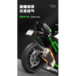 SEMBO WEKKI VIGGI 713003 non  TRANG BỊ ĐIÊN CUỒNG MÔTÔ KAWASAKI Z900 tỷ lệ 1:7 bộ đồ chơi xếp lắp ráp ghép mô hình  Kỹ Thuật Công Nghệ Cao Mô Hình Phương Tiện 872 khối