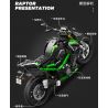 SEMBO WEKKI VIGGI 713003 non  TRANG BỊ ĐIÊN CUỒNG MÔTÔ KAWASAKI Z900 tỷ lệ 1:7 bộ đồ chơi xếp lắp ráp ghép mô hình  Kỹ Thuật Công Nghệ Cao Mô Hình Phương Tiện 872 khối