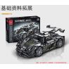 MorkModel 023022 Mork Model 023022 non  KONIÈGE MỘT-1 tỷ lệ 1:14 bộ đồ chơi xếp lắp ráp ghép mô hình  KOENIGSEGG ONE:1 Kỹ Thuật Công Nghệ Cao Mô Hình Phương Tiện 1505 khối