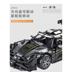 MorkModel 023022 Mork Model 023022 non  KONIÈGE MỘT-1 tỷ lệ 1:14 bộ đồ chơi xếp lắp ráp ghép mô hình  KOENIGSEGG ONE:1 Kỹ Thuật Công Nghệ Cao Mô Hình Phương Tiện 1505 khối