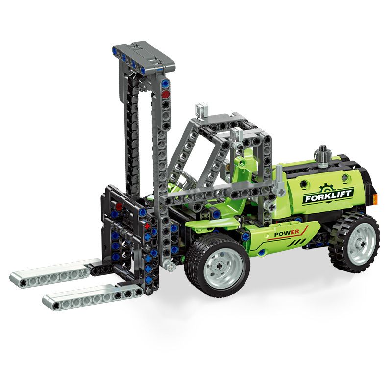 JIESTAR 91000 non  XE NÂNG KỸ THUẬT bộ đồ chơi xếp lắp ráp ghép mô hình 467 khối