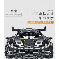 MorkModel 023022 Mork Model 023022 non  KONIÈGE MỘT-1 tỷ lệ 1:14 bộ đồ chơi xếp lắp ráp ghép mô hình  KOENIGSEGG ONE:1 Kỹ Thuật Công Nghệ Cao Mô Hình Phương Tiện 1505 khối