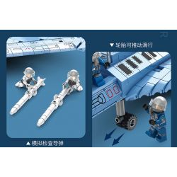 JUHANG TECHNOLOGY 88016 REOBRIX 33030 non  MÁY BAY CHIẾN ĐẤU HẠNG NẶNG THẾ HỆ THỨ NĂM SU-57 bộ đồ chơi xếp lắp ráp ghép mô hình Military Army SU-57 HEAVY FIGHTER SUKHOI Quân Sự Bộ Đội 1456 khối