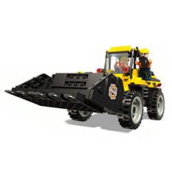 JIESTAR 51008 non  KỸ THUẬT BỐC DỠ XE TẢI bộ đồ chơi xếp lắp ráp ghép mô hình City ENGINEERING TRUCK Thành Phố 355 khối