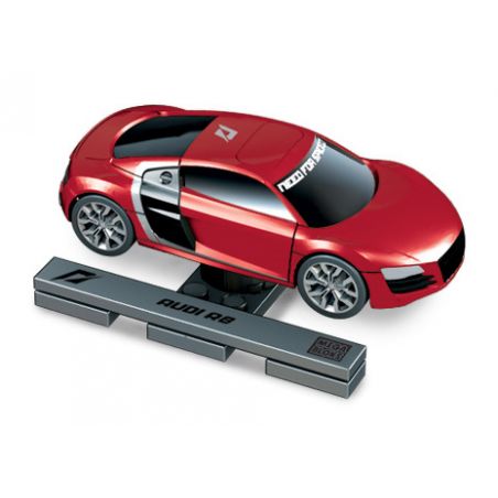 MEGA BLOKS 95772 non  AUDI R8 tỷ lệ 1:55 bộ đồ chơi xếp lắp ráp ghép mô hình Need For Speed NEED FOR SPEED AUDI R8 18 khối