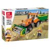 JIESTAR 51006 non  MÁY KÉO NÔNG TRẠI bộ đồ chơi xếp lắp ráp ghép mô hình City FARM TRACTOR Thành Phố 358 khối