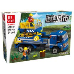 JIESTAR 51005 non  NỀN TẢNG THANG MÁY bộ đồ chơi xếp lắp ráp ghép mô hình City PLATFORM LIFT Thành Phố 378 khối