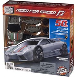 MEGA BLOKS 95786 non  LAMBORGHINI REVENTON tỷ lệ 1:38 bộ đồ chơi xếp lắp ráp ghép mô hình Need For Speed NEED FOR SPEED LAMBORGHINI REVENTON 54 khối