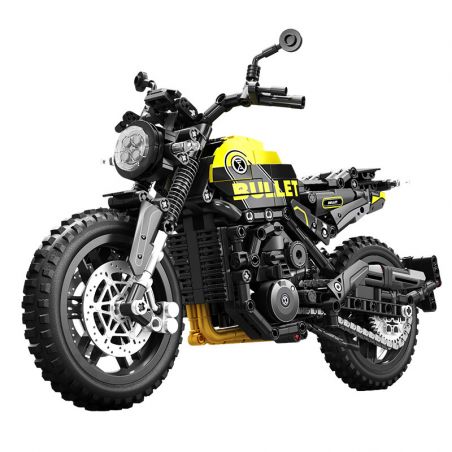 SEMBO WEKKI VIGGI 713002 non  TÍCH LŨY VŨ KHÍ TRANG BỊ XE MÁY BENA YOUSHI 500 tỷ lệ 1:7 bộ đồ chơi xếp lắp ráp ghép mô hình  Kỹ Thuật Công Nghệ Cao Mô Hình Phương Tiện 773 khối