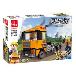 JIESTAR 51002 non  MÁY KÉO bộ đồ chơi xếp lắp ráp ghép mô hình City TRACTOR Thành Phố 247 khối