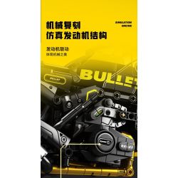 SEMBO WEKKI VIGGI 713002 non  TÍCH LŨY VŨ KHÍ TRANG BỊ XE MÁY BENA YOUSHI 500 tỷ lệ 1:7 bộ đồ chơi xếp lắp ráp ghép mô hình  Kỹ Thuật Công Nghệ Cao Mô Hình Phương Tiện 773 khối