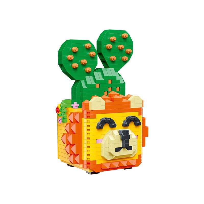 MOYU BLOCK MY97039 97039 non  SƯ TỬ ĐỎ TAIKOO. bộ đồ chơi xếp lắp ráp ghép mô hình Arts & Crafts SUCCULENT PLANTS 465 khối