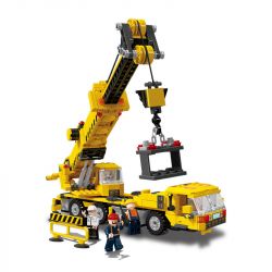 JIESTAR 51000 non  CẦN CẨU XÂY DỰNG bộ đồ chơi xếp lắp ráp ghép mô hình City CONSTRUCTION CRANE Thành Phố 683 khối
