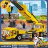 JIESTAR 51000 non  CẦN CẨU XÂY DỰNG bộ đồ chơi xếp lắp ráp ghép mô hình City CONSTRUCTION CRANE Thành Phố 683 khối