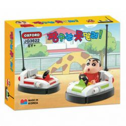 OXFORD JG3622 3622 non  XE BỘI THU bộ đồ chơi xếp lắp ráp ghép mô hình Crayon Shin-Chan BUMPER CARS Cậu Bé Bút Chì