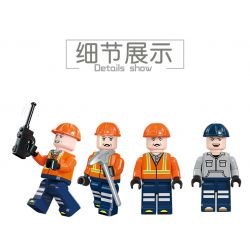 JIESTAR 21037 non  CẨU TITAN bộ đồ chơi xếp lắp ráp ghép mô hình City TRUCK Thành Phố 491 khối