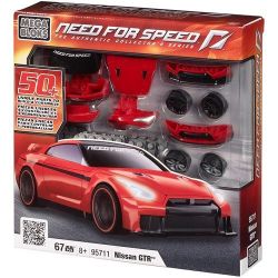 MEGA BLOKS 95711 95787 non  NISSANGTR tỷ lệ 1:38 bộ đồ chơi xếp lắp ráp ghép mô hình Need For Speed NEED FOR SPEED NISSAN GTR 67 khối