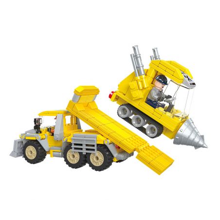 JIESTAR 21036 non  XE TẢI PHÁ HỦY bộ đồ chơi xếp lắp ráp ghép mô hình City TRUCK Thành Phố 405 khối