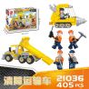 JIESTAR 21036 non  XE TẢI PHÁ HỦY bộ đồ chơi xếp lắp ráp ghép mô hình City TRUCK Thành Phố 405 khối