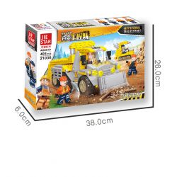 JIESTAR 21036 non  XE TẢI PHÁ HỦY bộ đồ chơi xếp lắp ráp ghép mô hình City TRUCK Thành Phố 405 khối