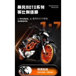 SEMBO WEKKI VIGGI 713001 non  MÁY TÍCH LŨY XE KTNN250 DUKE tỷ lệ 1:7 bộ đồ chơi xếp lắp ráp ghép mô hình  Kỹ Thuật Công Nghệ Cao Mô Hình Phương Tiện 731 khối
