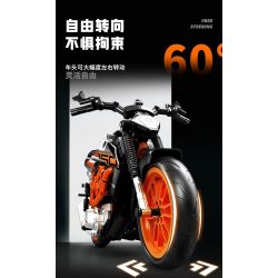 SEMBO WEKKI VIGGI 713001 non  MÁY TÍCH LŨY XE KTNN250 DUKE tỷ lệ 1:7 bộ đồ chơi xếp lắp ráp ghép mô hình  Kỹ Thuật Công Nghệ Cao Mô Hình Phương Tiện 731 khối