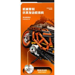 SEMBO WEKKI VIGGI 713001 non  MÁY TÍCH LŨY XE KTNN250 DUKE tỷ lệ 1:7 bộ đồ chơi xếp lắp ráp ghép mô hình  Kỹ Thuật Công Nghệ Cao Mô Hình Phương Tiện 731 khối