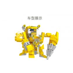 JIESTAR 21035 non  MÁY THU HOẠCH PHA LÊ bộ đồ chơi xếp lắp ráp ghép mô hình City TRUCK Thành Phố 400 khối