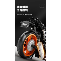 SEMBO WEKKI VIGGI 713001 non  MÁY TÍCH LŨY XE KTNN250 DUKE tỷ lệ 1:7 bộ đồ chơi xếp lắp ráp ghép mô hình  Kỹ Thuật Công Nghệ Cao Mô Hình Phương Tiện 731 khối