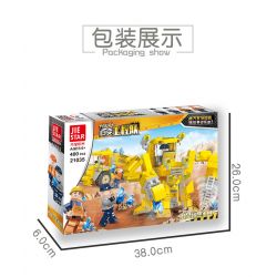 JIESTAR 21035 non  MÁY THU HOẠCH PHA LÊ bộ đồ chơi xếp lắp ráp ghép mô hình City TRUCK Thành Phố 400 khối