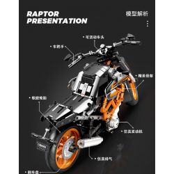 SEMBO WEKKI VIGGI 713001 non  MÁY TÍCH LŨY XE KTNN250 DUKE tỷ lệ 1:7 bộ đồ chơi xếp lắp ráp ghép mô hình  Kỹ Thuật Công Nghệ Cao Mô Hình Phương Tiện 731 khối