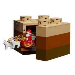 YICHAO 1211 non  ĐÊM GIÁNG SINH BẤT NGỜ bộ đồ chơi xếp lắp ráp ghép mô hình Christmas MERRY CHRISTMAS 606 khối