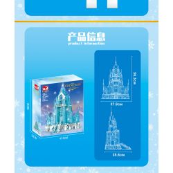 BEAUTY AND 13002 non  LÂU ĐÀI BĂNG bộ đồ chơi xếp lắp ráp ghép mô hình Frozen PRINCESS ICE CASTLE Nữ Hoàng Băng Giá 2247 khối