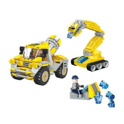 JIESTAR 21034 non  MÁY TRỘN PHA LÊ bộ đồ chơi xếp lắp ráp ghép mô hình City TRUCK Thành Phố 314 khối