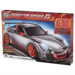 MEGA BLOKS 95722 non  PORSCHE GT3 tỷ lệ 1:14 bộ đồ chơi xếp lắp ráp ghép mô hình Need For Speed NEED FOR SPEED PORSCHE GT3 640 khối