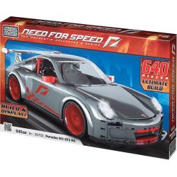 MEGA BLOKS 95722 non  PORSCHE GT3 tỷ lệ 1:14 bộ đồ chơi xếp lắp ráp ghép mô hình Need For Speed NEED FOR SPEED PORSCHE GT3 640 khối