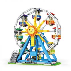 JUHANG TECHNOLOGY 81001 non  FERRIS WHEEL THUYỀN CƯỚP BIỂN XE BỘI bộ đồ chơi xếp lắp ráp ghép mô hình Creator 3 In 1 Sáng Tạo Với 3 Mẫu 1166 khối