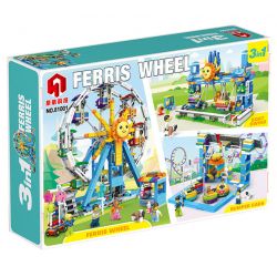 JUHANG TECHNOLOGY 81001 non  FERRIS WHEEL THUYỀN CƯỚP BIỂN XE BỘI bộ đồ chơi xếp lắp ráp ghép mô hình Creator 3 In 1 Sáng Tạo Với 3 Mẫu 1166 khối