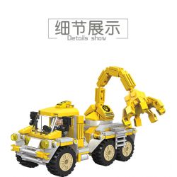 JIESTAR 21033 non  XE KỸ THUẬT THẬP THÔNG TIN bộ đồ chơi xếp lắp ráp ghép mô hình City TRUCK Thành Phố 300 khối