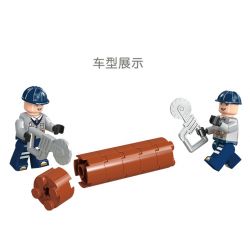 JIESTAR 21033 non  XE KỸ THUẬT THẬP THÔNG TIN bộ đồ chơi xếp lắp ráp ghép mô hình City TRUCK Thành Phố 300 khối