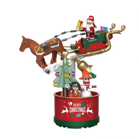 Decool 69005 Jisi 69005 non  GUAN YU GÓI GIÁNG SINH bộ đồ chơi xếp lắp ráp ghép mô hình Three Kingdoms MERRY CHRISTMAS Tam Quốc Diễn Nghĩa