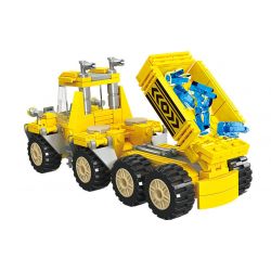 JIESTAR 21032 non  VẬN CHUYỂN PHA LÊ bộ đồ chơi xếp lắp ráp ghép mô hình City TRUCK Thành Phố 259 khối