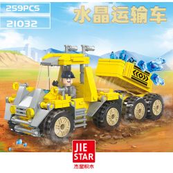 JIESTAR 21032 non  VẬN CHUYỂN PHA LÊ bộ đồ chơi xếp lắp ráp ghép mô hình City TRUCK Thành Phố 259 khối