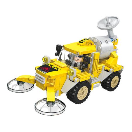 JIESTAR 21031 non  XE THĂM DÒ ĐỊA CHẤT bộ đồ chơi xếp lắp ráp ghép mô hình City TRUCK Thành Phố 240 khối