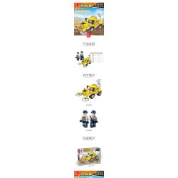 JIESTAR 21031 non  XE THĂM DÒ ĐỊA CHẤT bộ đồ chơi xếp lắp ráp ghép mô hình City TRUCK Thành Phố 240 khối