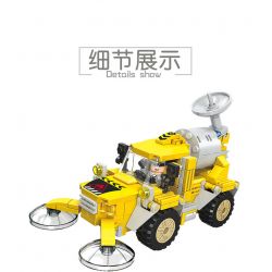 JIESTAR 21031 non  XE THĂM DÒ ĐỊA CHẤT bộ đồ chơi xếp lắp ráp ghép mô hình City TRUCK Thành Phố 240 khối