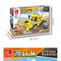 JIESTAR 21031 non  XE THĂM DÒ ĐỊA CHẤT bộ đồ chơi xếp lắp ráp ghép mô hình City TRUCK Thành Phố 240 khối
